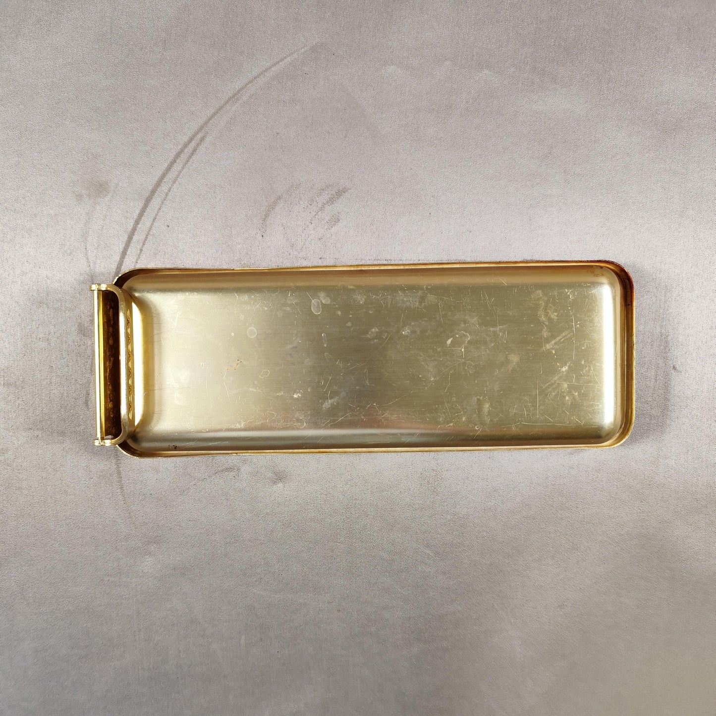 Bac à glaçons QUICKUBE en alu doré Made in France Vintage 1970