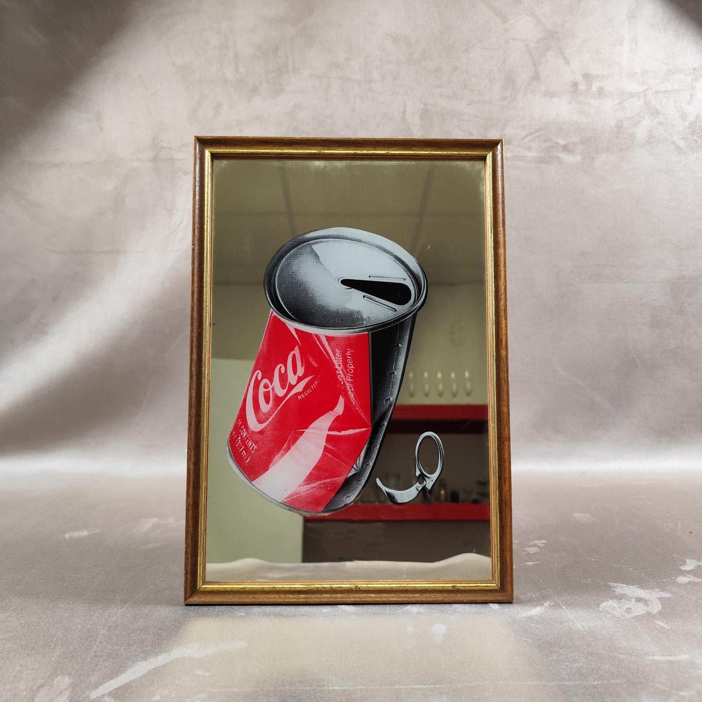 Miroir Publicitaire Coca Cola Made in France Vintage 1970