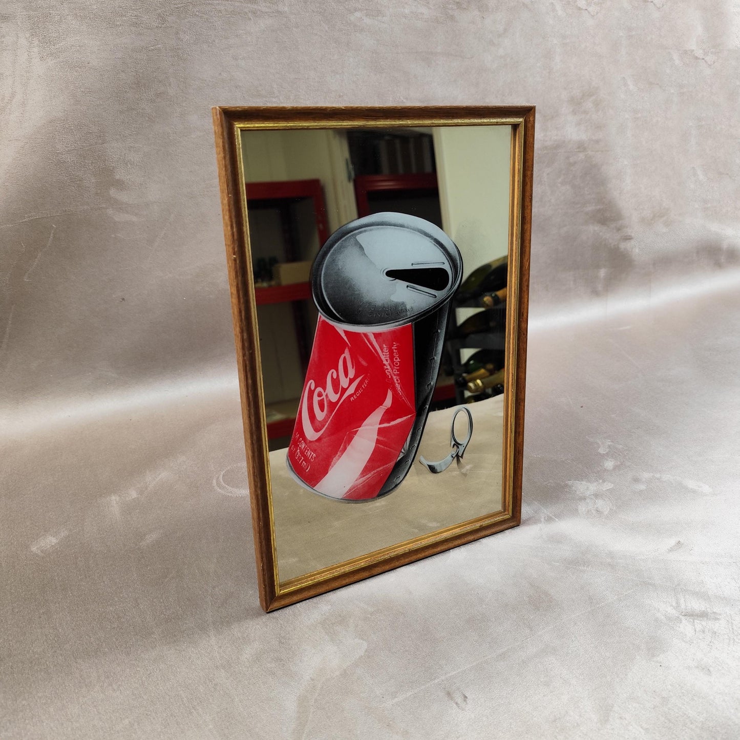 Miroir Publicitaire Coca Cola Made in France Vintage 1970