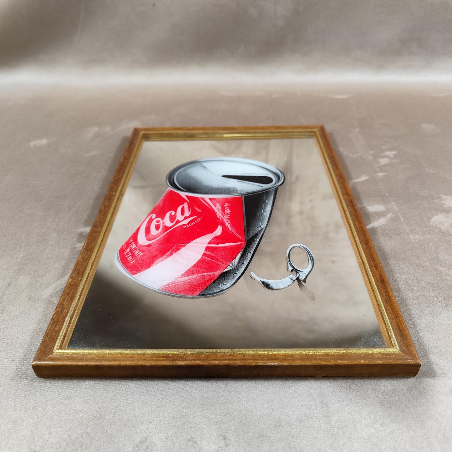 Miroir Publicitaire Coca Cola Made in France Vintage 1970