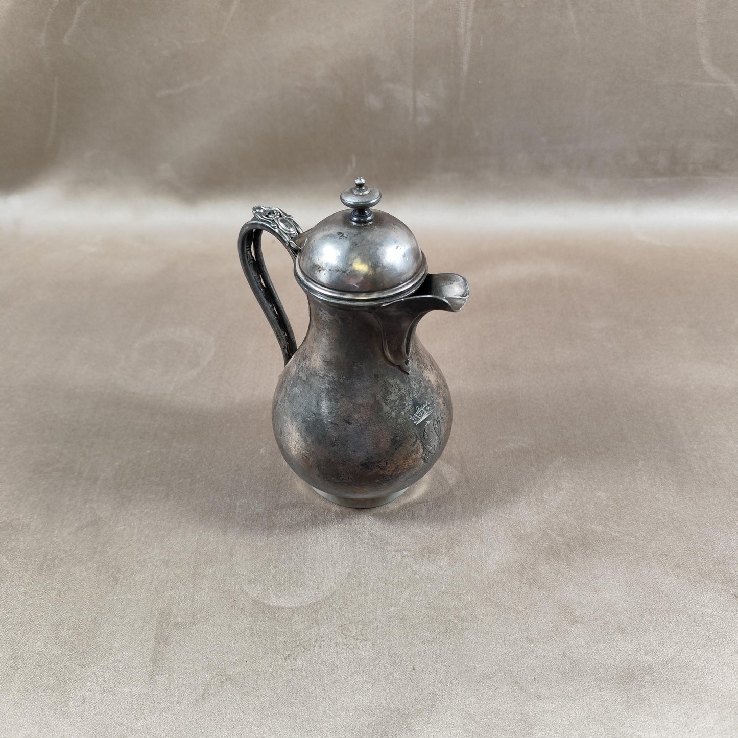 Pichet James Dixon en métal argenté Made in England Vintage 1900