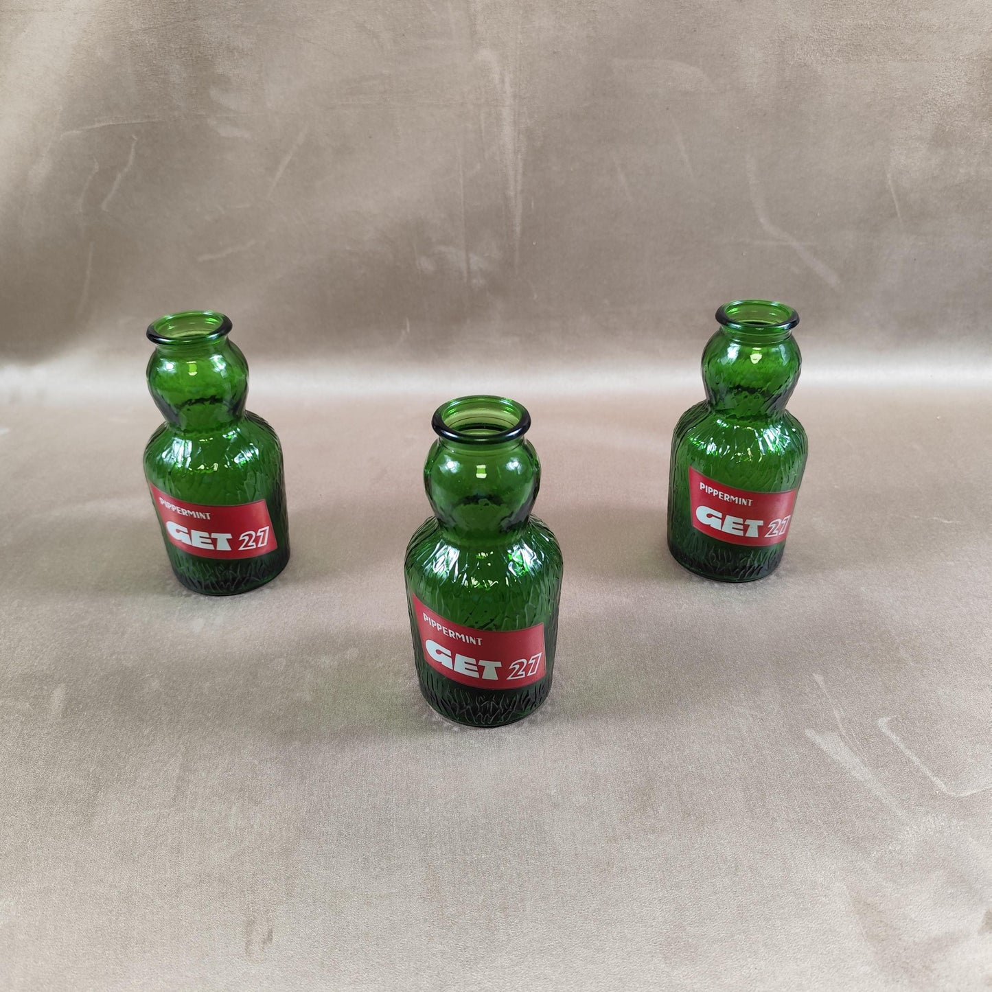 Lot de 3 cruches Get 27 en verre Made in France Vintage 1970