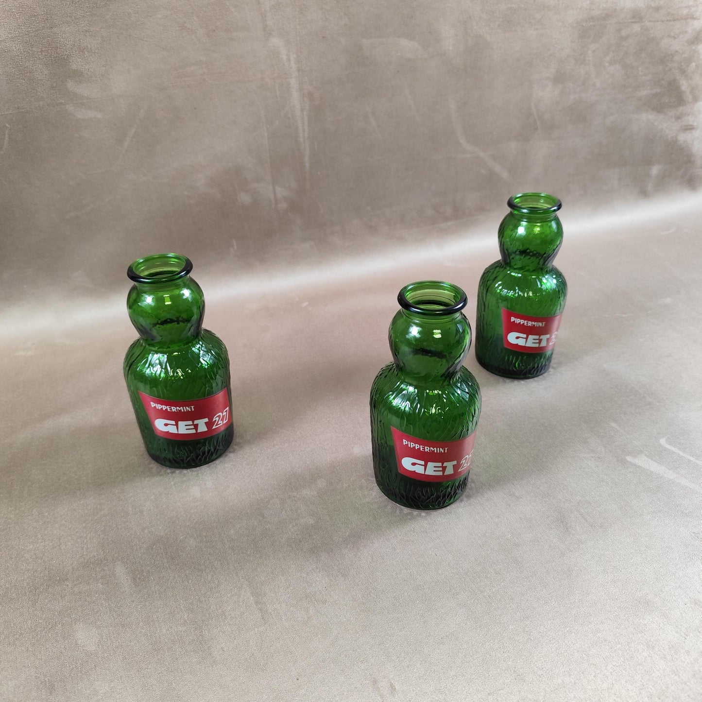 Lot de 3 cruches Get 27 en verre Made in France Vintage 1970