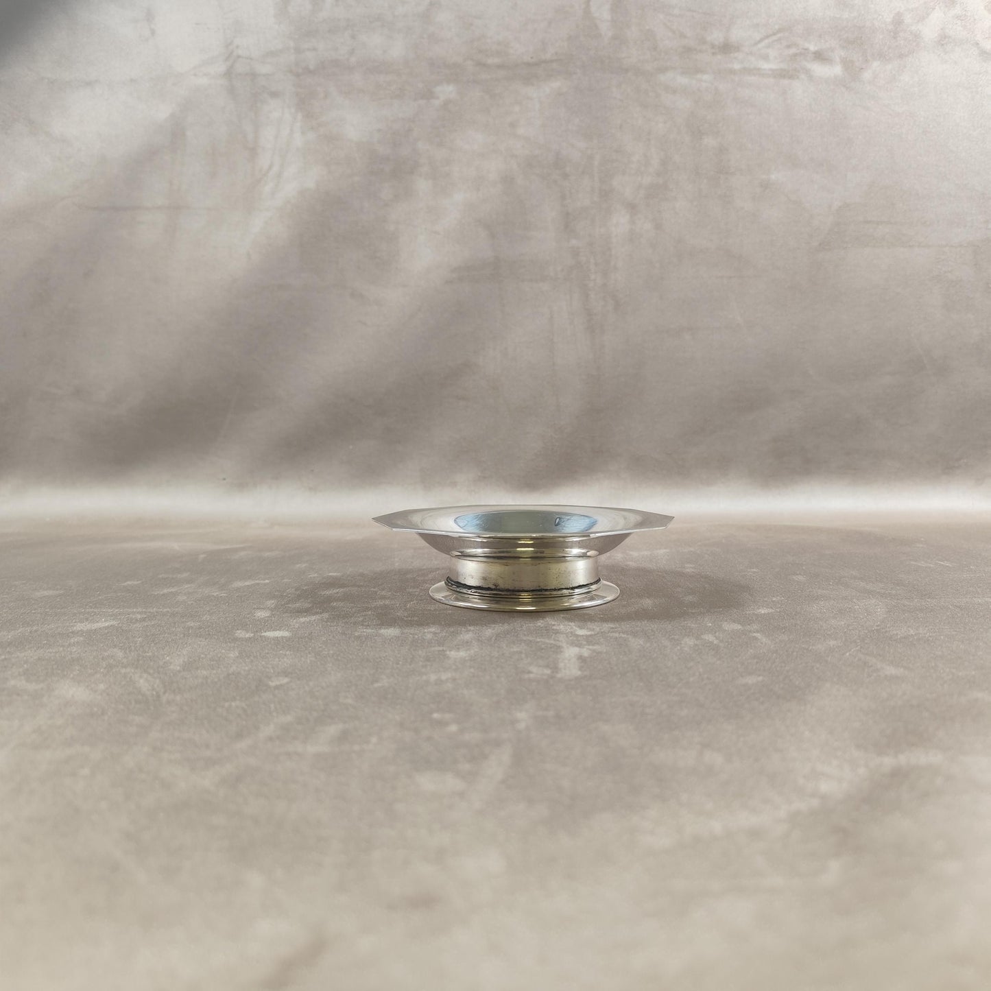 VERY RARE Moule à beurre Coquillor en métal argenté Poinçon d'Orfèvre Made in France Vintage 1950