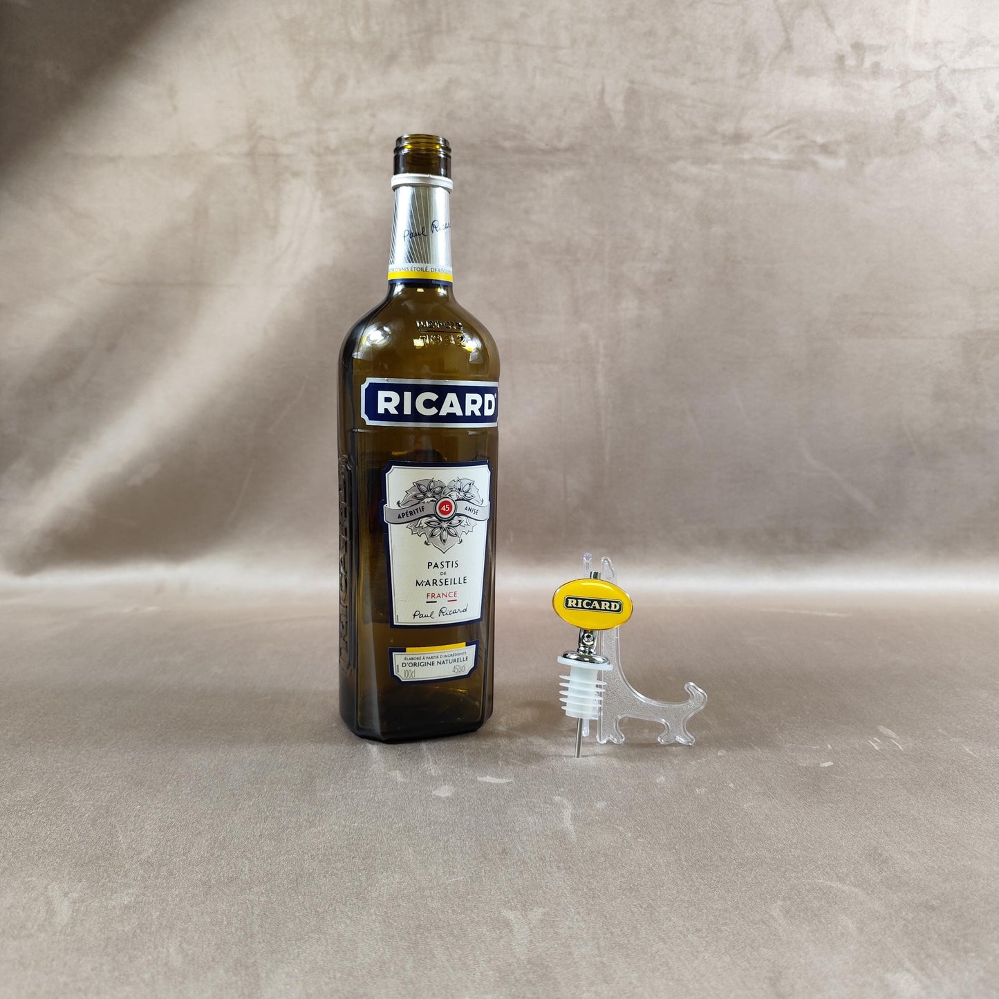 Bouchon de bouteille Ricard en plastique et métal Made in France Vintage 1980