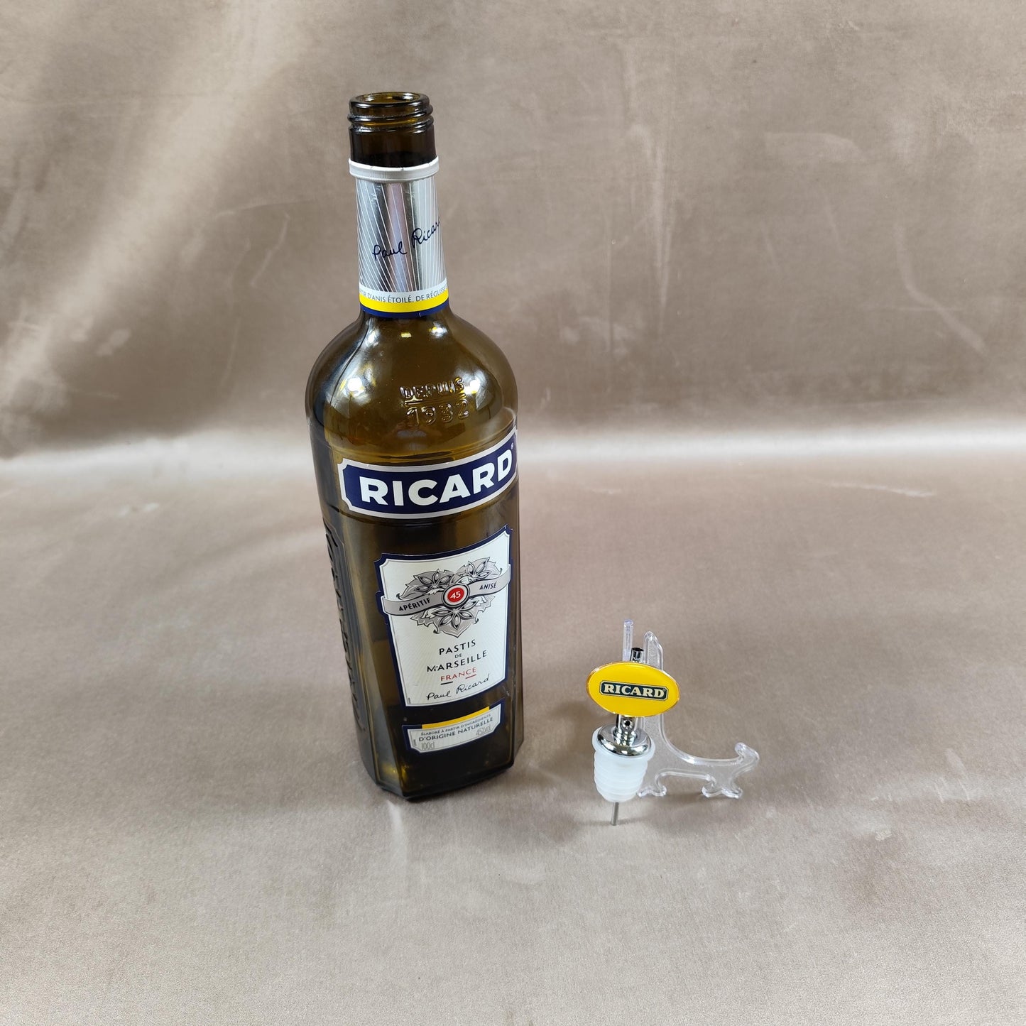 Bouchon de bouteille Ricard en plastique et métal Made in France Vintage 1980