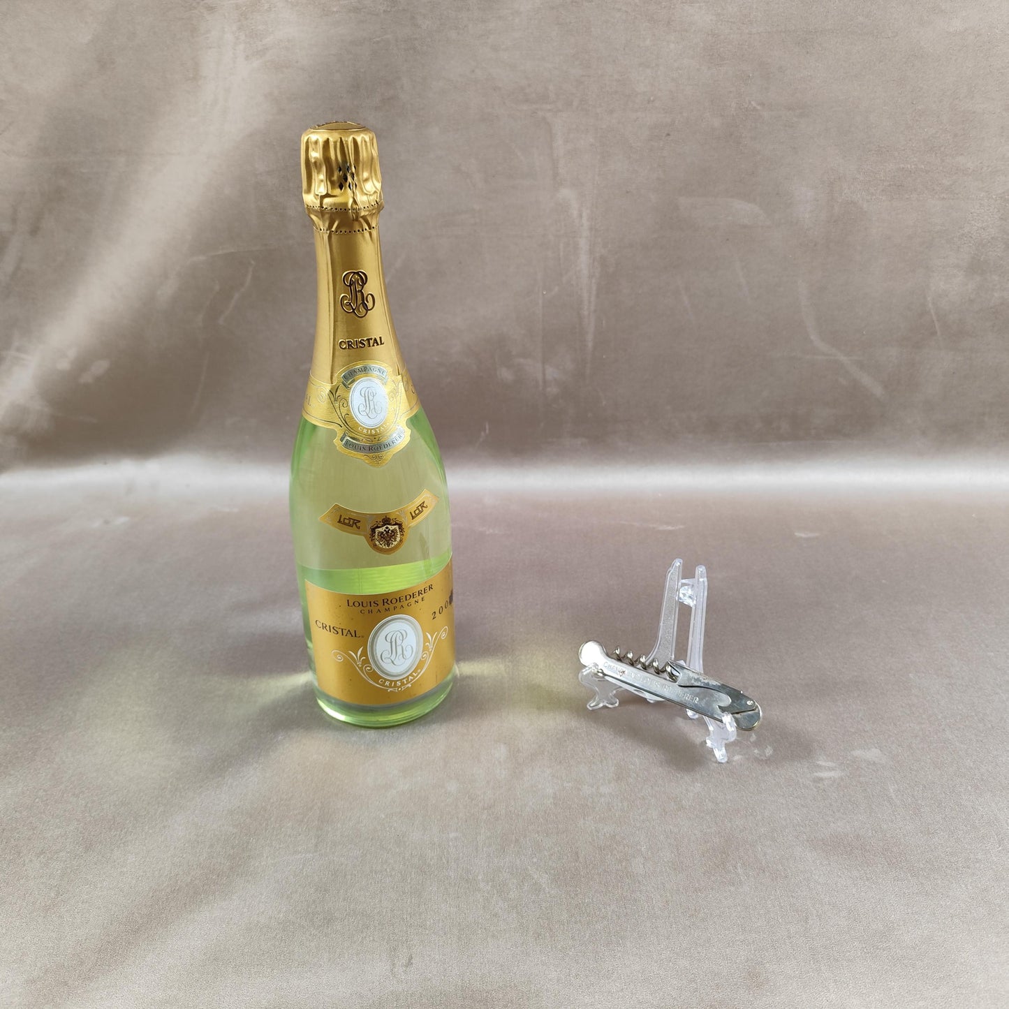 Décapsuleur, Tire-bouchon Champagne Louis Roederer en acier Made in France Vintage 1970