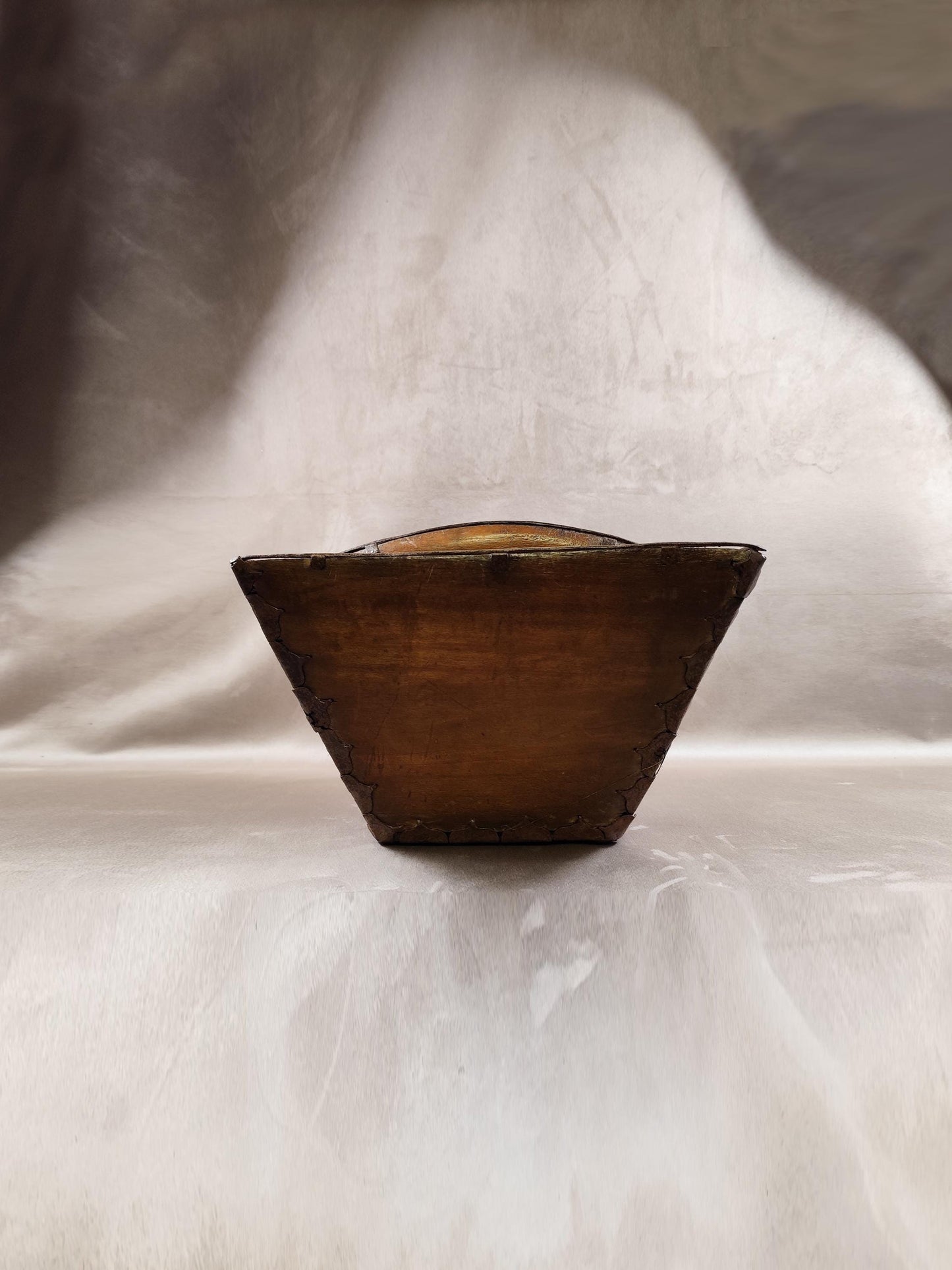 RARE Panier de récolte pour les rizières en bois Made in Vietnam Vintage 1900