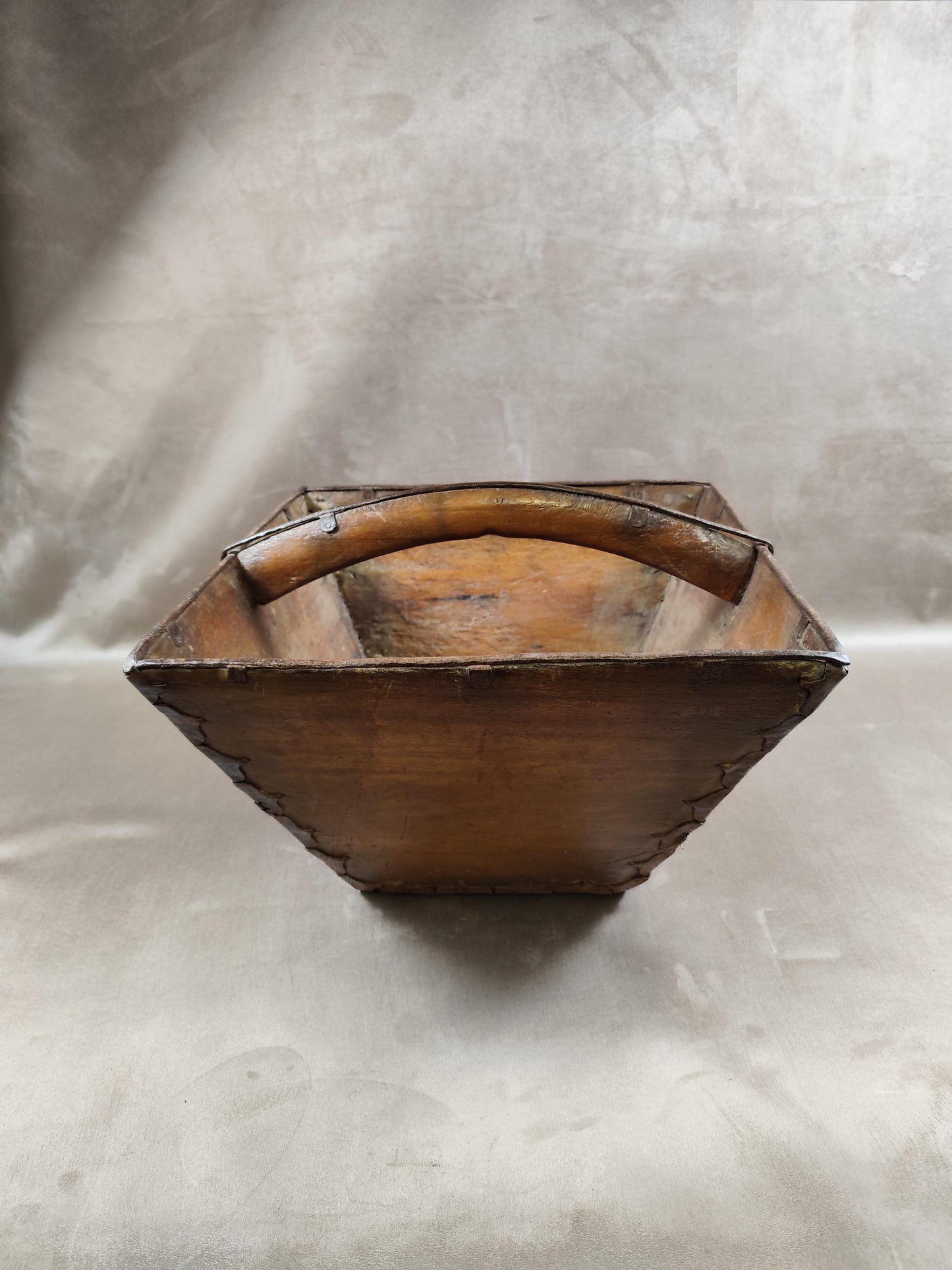 RARE Panier de récolte pour les rizières en bois Made in Vietnam Vintage 1900