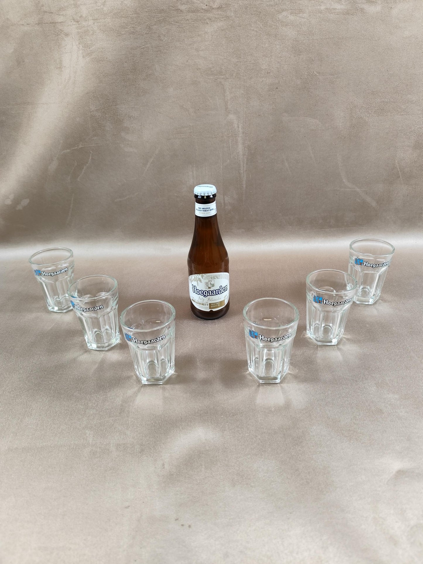 Lot de 6 verres à bière Hoegaarden en verre Made in France Vintage 2000