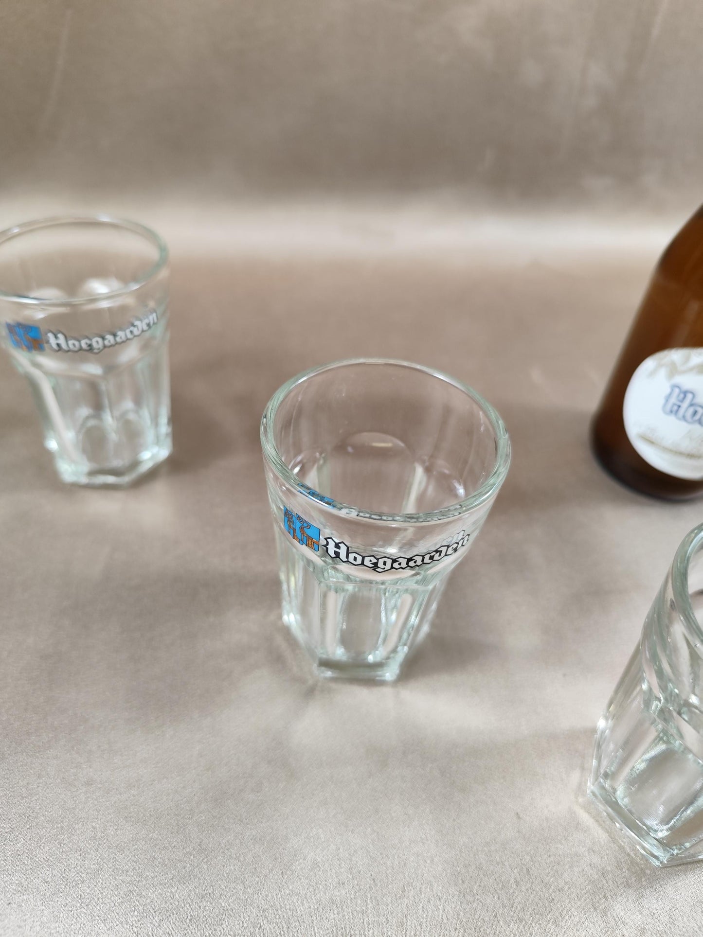 Lot de 6 verres à bière Hoegaarden en verre Made in France Vintage 2000