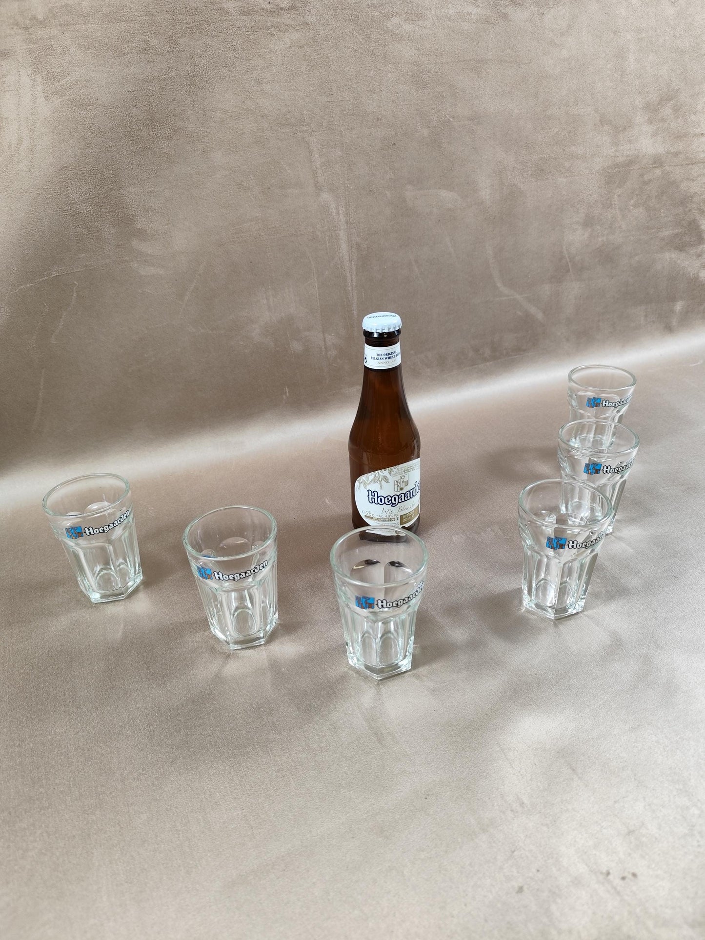 Lot de 6 verres à bière Hoegaarden en verre Made in France Vintage 2000