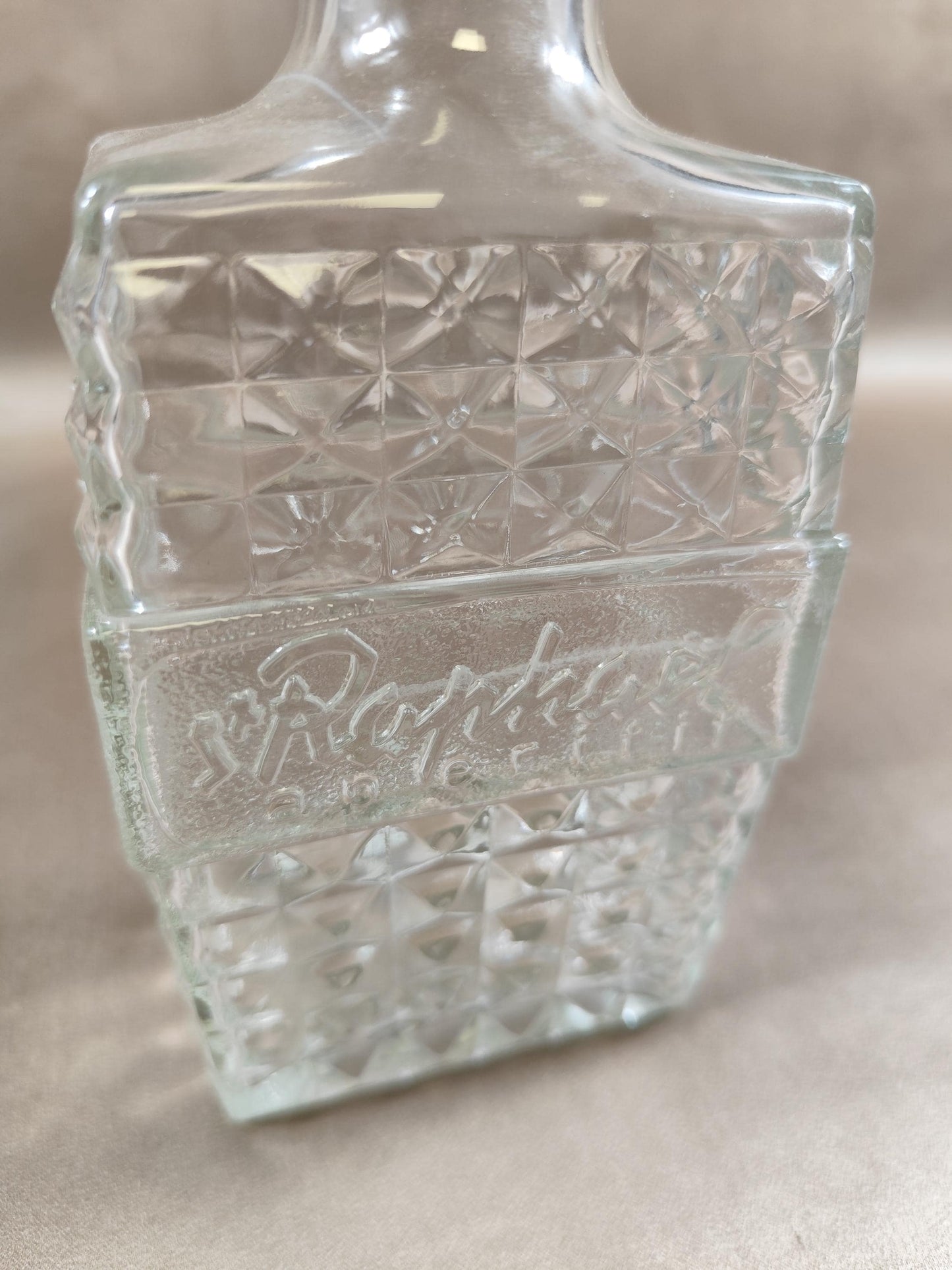 Carafe Publicitaire St Raphael Liqueur en verre Made in France Vintage 1970