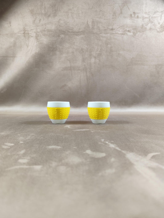 Ensemble de 2 Tasses Bodum en Porcelaine Made in Switzerland Vintage 2000