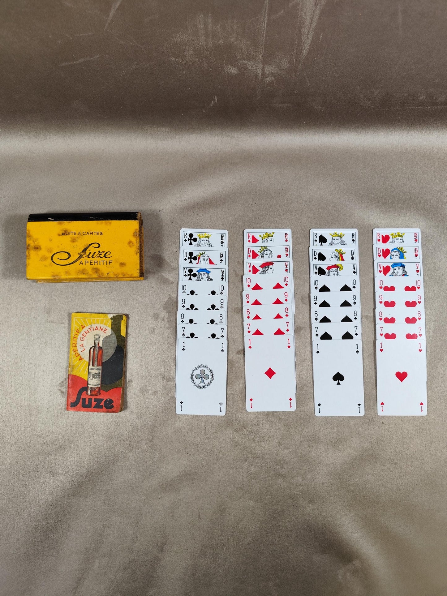 Boite de jeu de 32 cartes Publicitaire Suze Made in France Vintage 1970