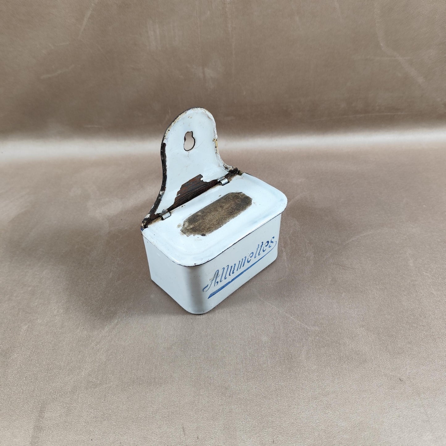 Boite en Métal pour allumettes Made in France Vintage 1970