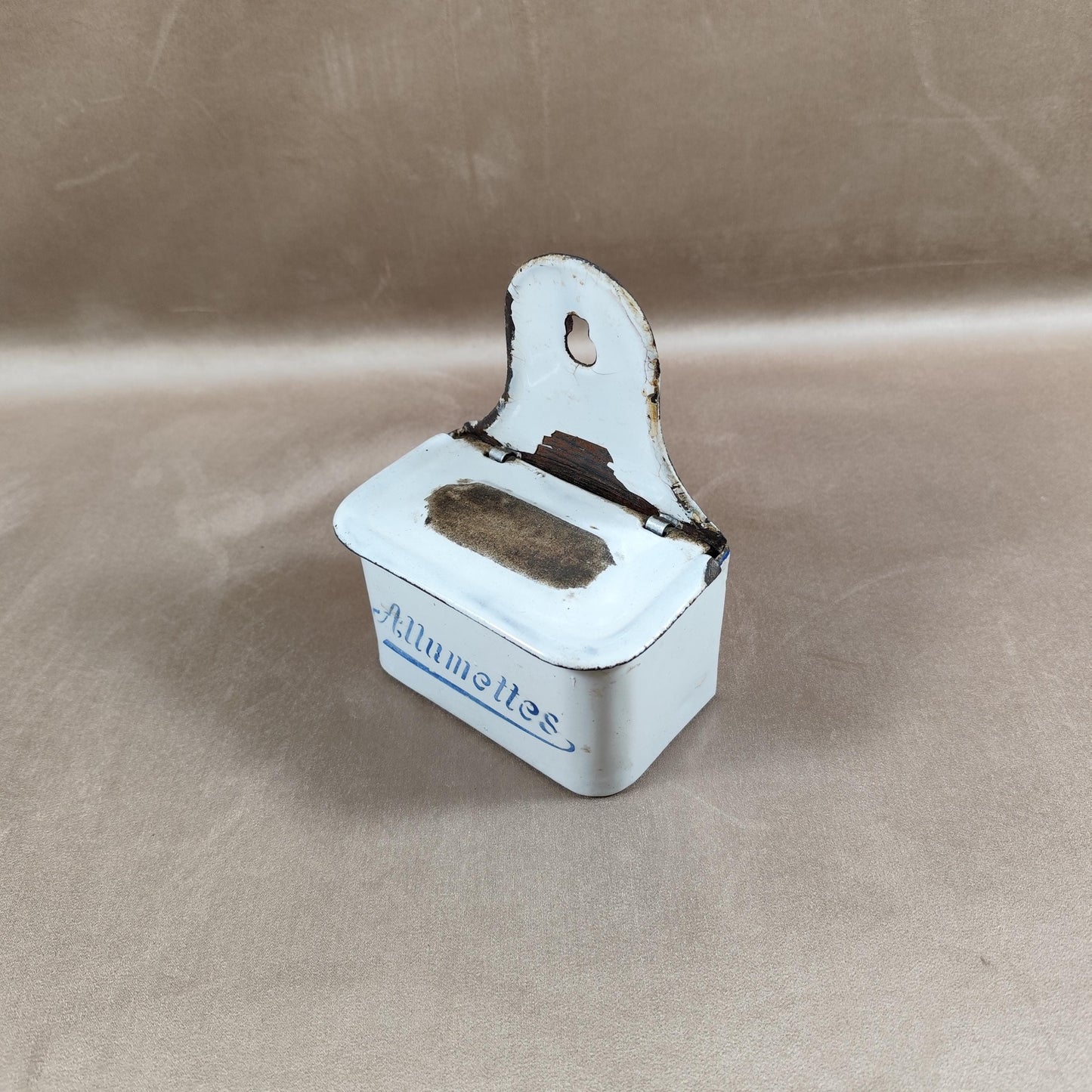 Boite en Métal pour allumettes Made in France Vintage 1970