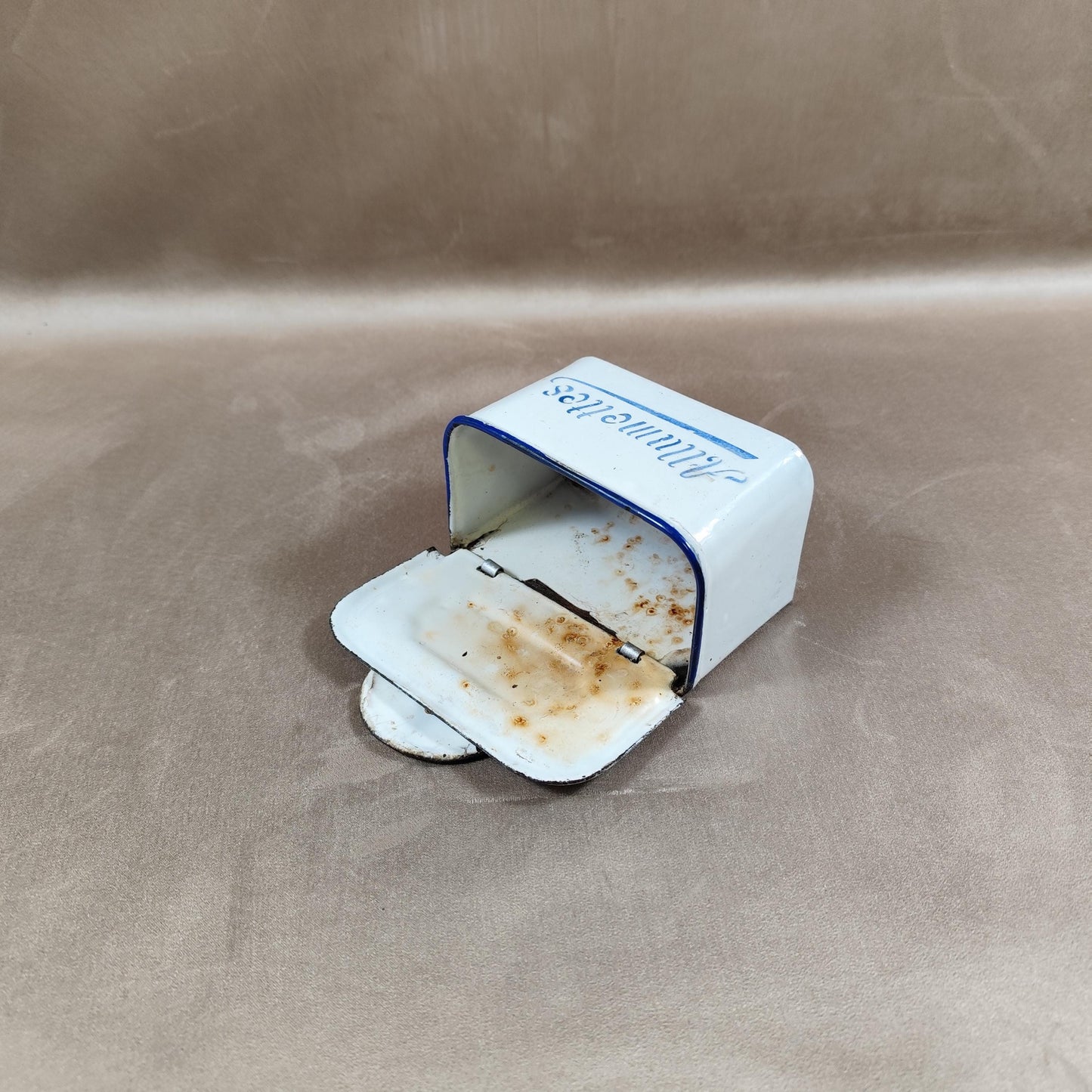 Boite en Métal pour allumettes Made in France Vintage 1970