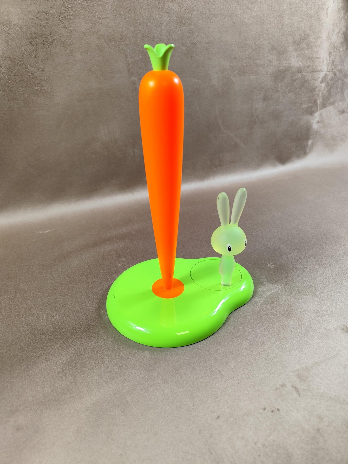 Distributeur d'essuie tout "Bunny & Carrot" design Alessi par Stefano Giovannoni Made in France Vintage 2002