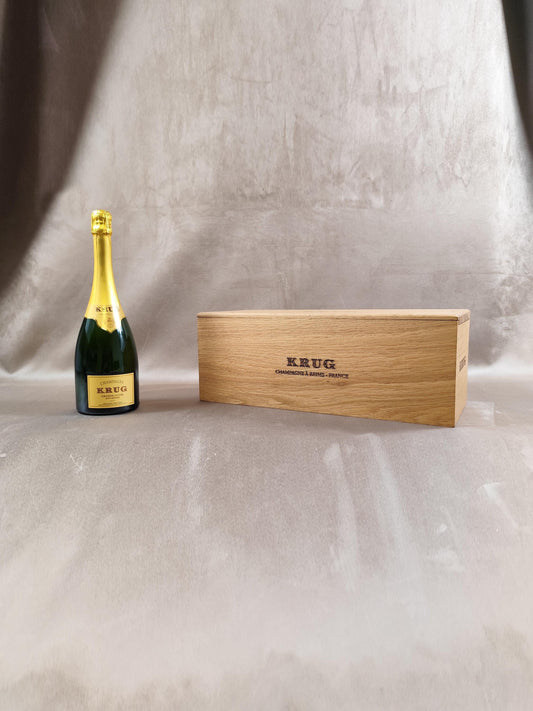 Caisse en bois de champagne Krug Made in France Vintage 1980