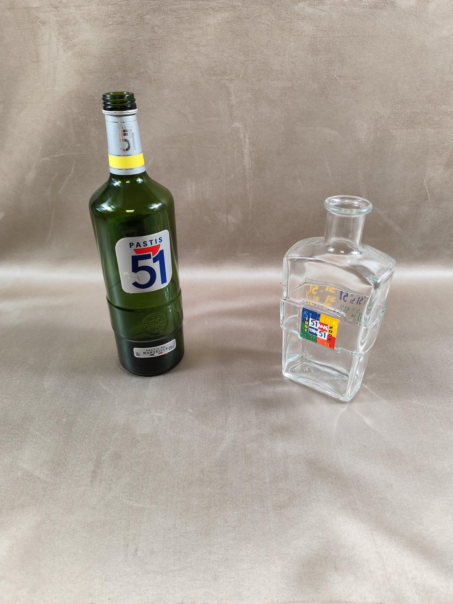 Pichet à eau Pastis 51 en verre Made in France Vintage 1970