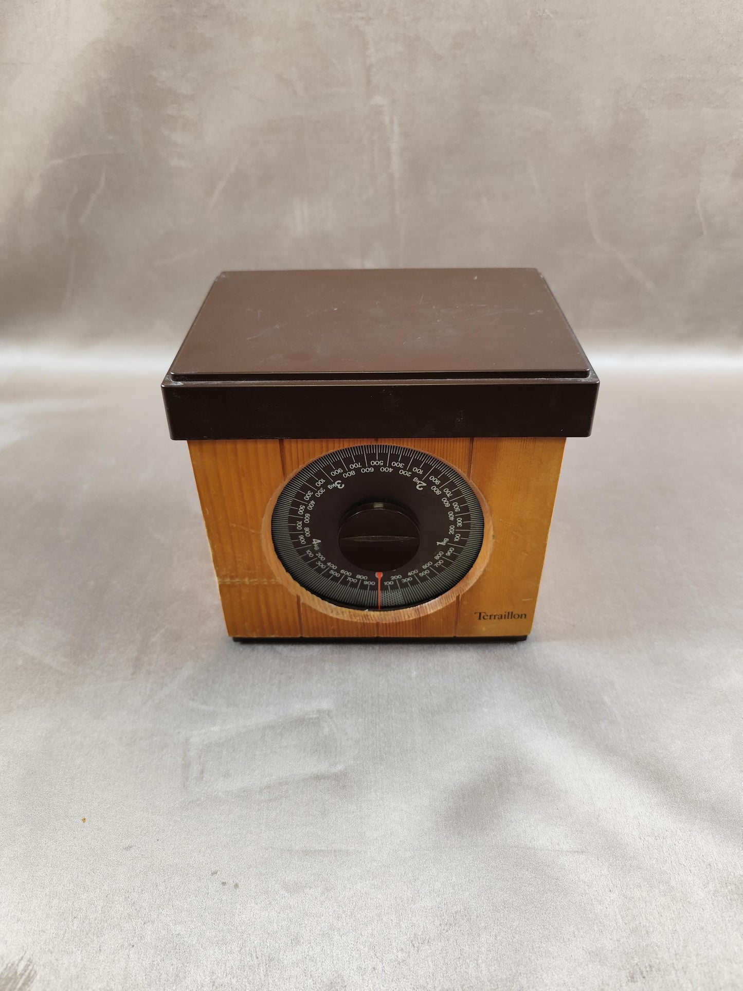 Balance Terraillon effet bois Made in France Vintage 1970