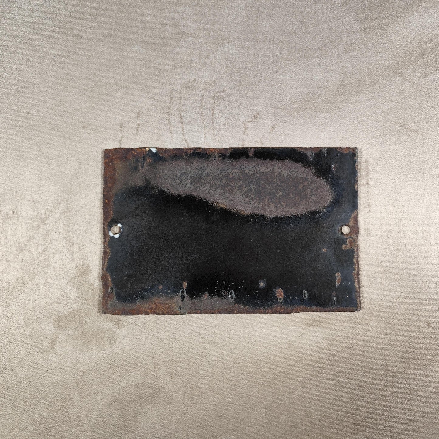 RARE Plaque de rue de ville Française Numéro 86 en tôle émaillée bleue Made in France Vintage 1900