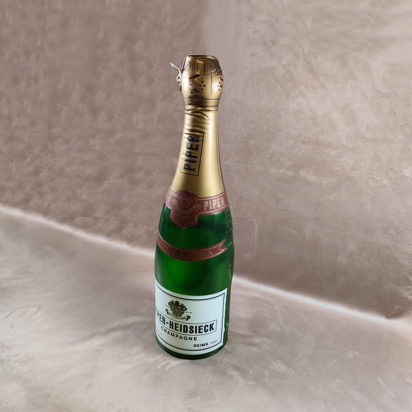 Bouteille de Champagne Gonflable XXL Piper-Heidsieck Made in France Vintage 1990