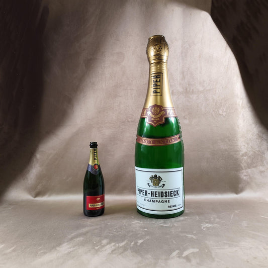 Bouteille de Champagne Gonflable XXL Piper-Heidsieck Made in France Vintage 1990