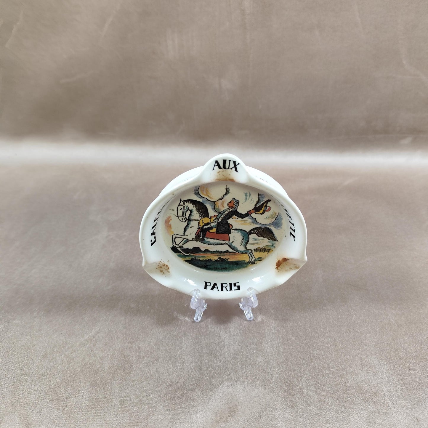 Cendrier Publicitaire Les Galeries Lafayette par Sarreguemines Made in France Vintage 1950