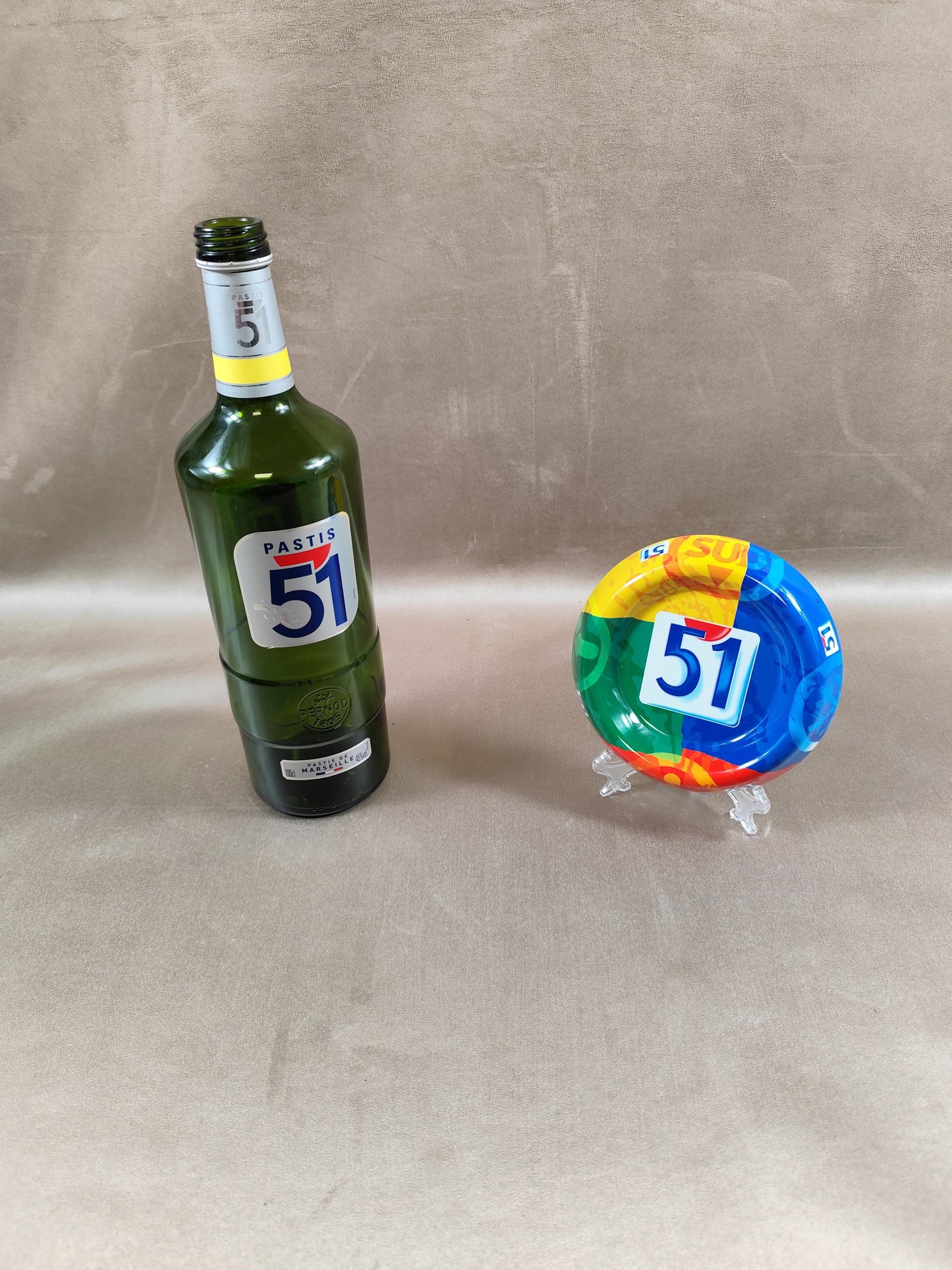 Cendrier Publicitaire Pastis 51 en métal Made in France Années 1990