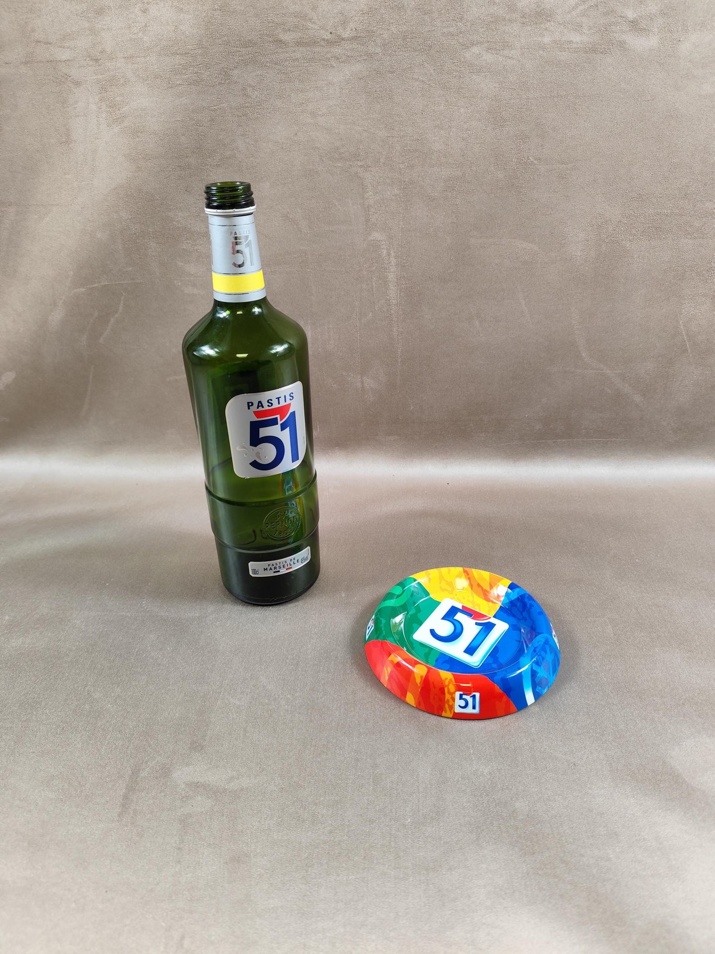 Cendrier Publicitaire Pastis 51 en métal Made in France Années 1990