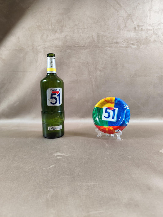 Cendrier Publicitaire Pastis 51 en métal Made in France Années 1990