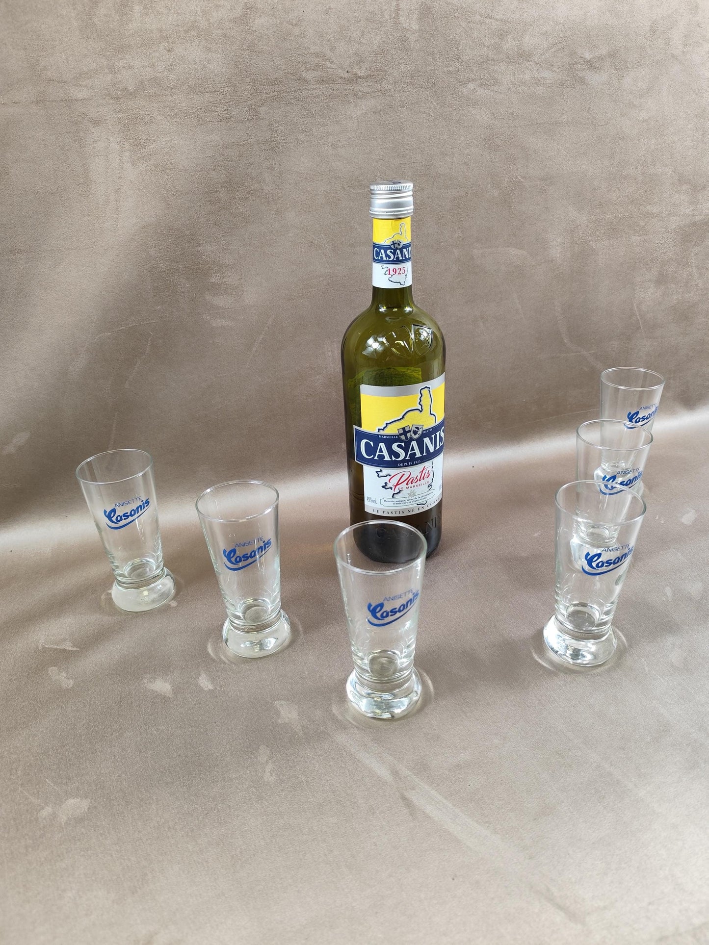 Lot de 6 verres Casanis Made in France Vintage 1980