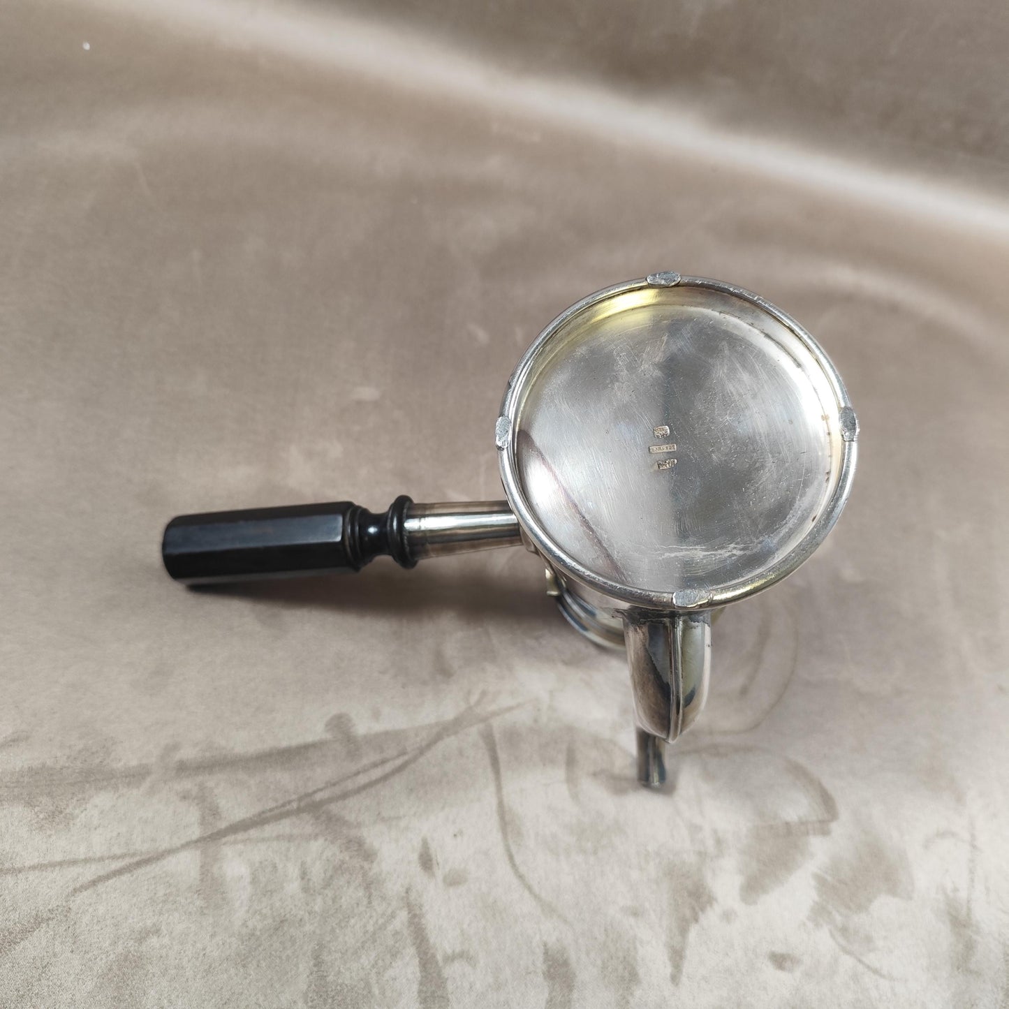 Cafetière verseuse en métal argenté avec Poinçon d'Orfèvre Made in France 1900