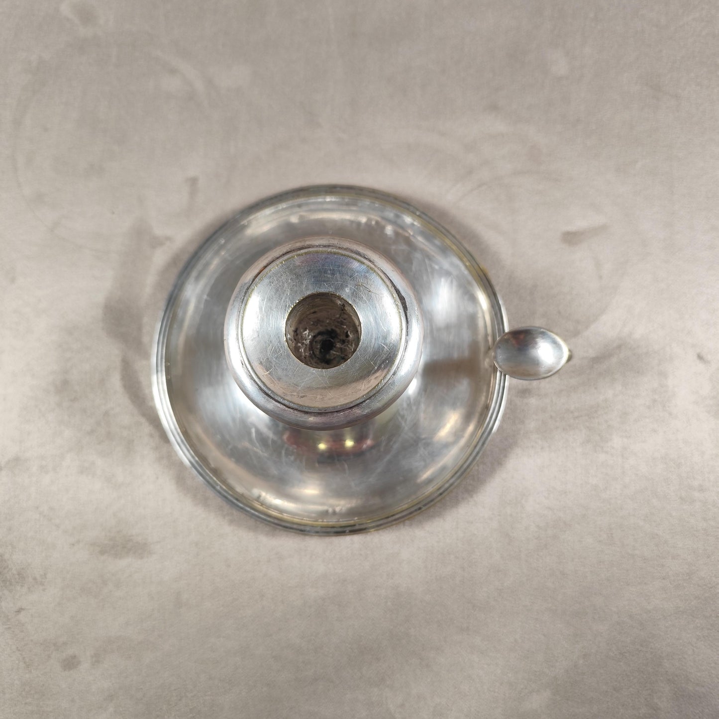 Bougeoir Rat de cave en Métal Argenté Christofle Made in France Vintage 1900