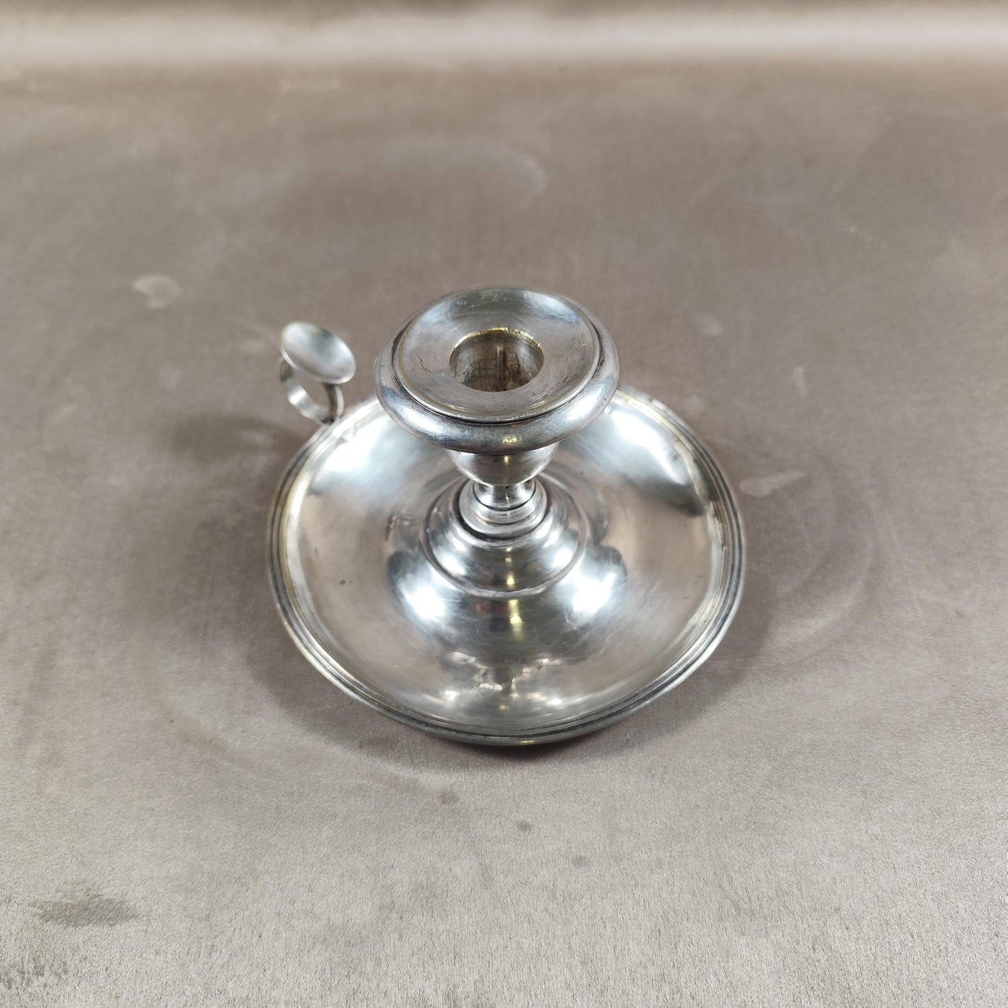 Bougeoir Rat de cave en Métal Argenté Christofle Made in France Vintage 1900