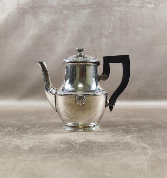 Théière verseuse en métal argenté Christofle Gallia modèle Vendome Made in France 1900