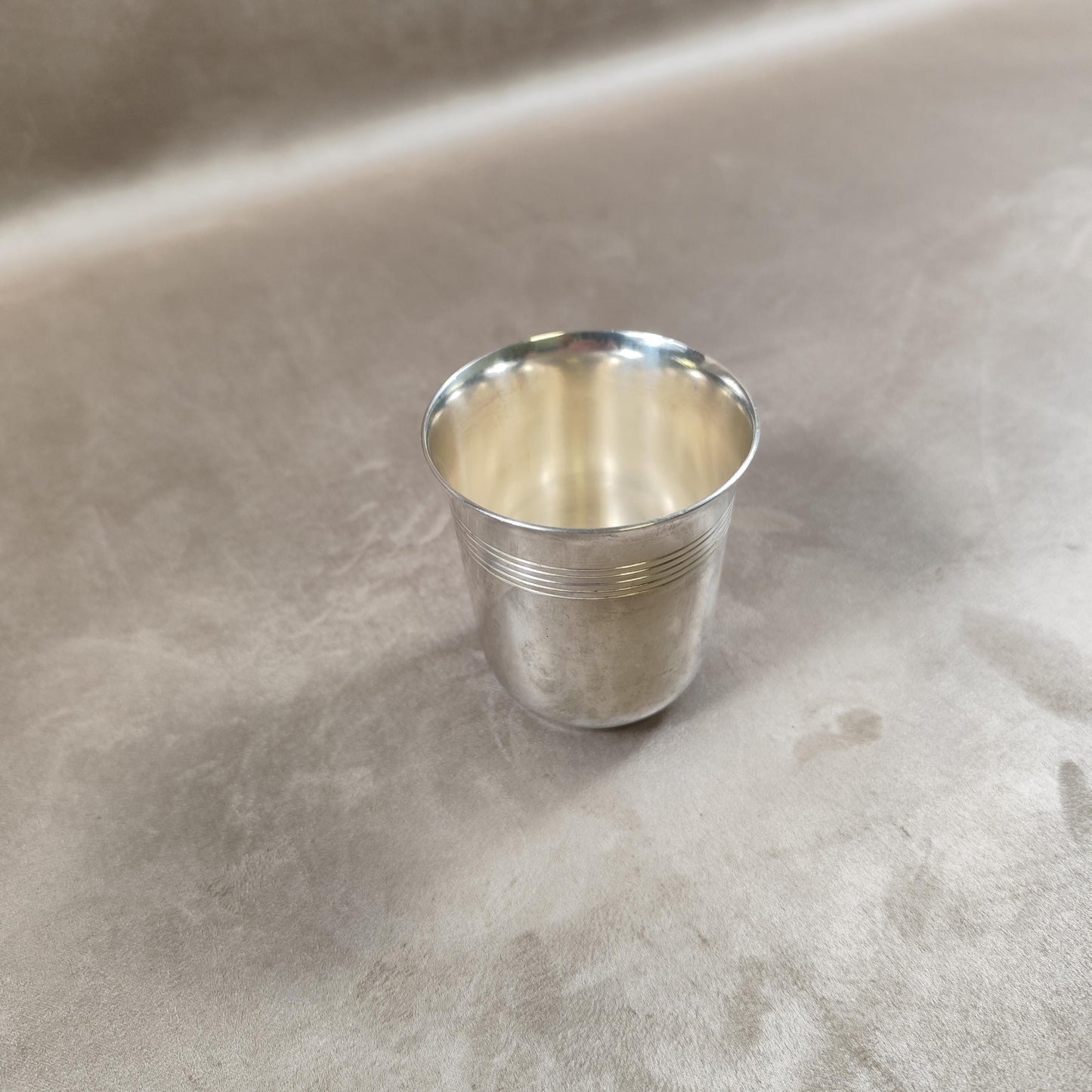 RARE Timbale de Baptême Christofle Gallia en Métal Argentée Made in France Vintage 1970