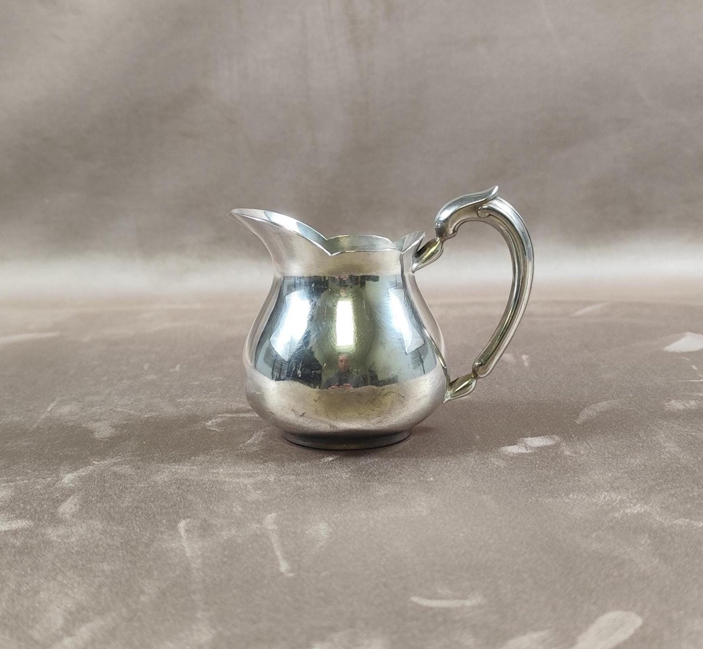 Pichet pot à lait en métal argenté Christofle Made in France Vintage 1960