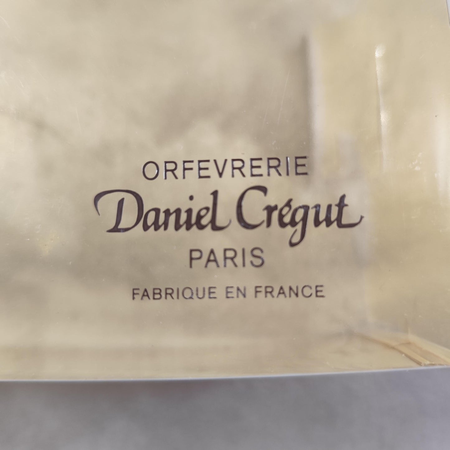 Ecrin coquetier timbale et cuillère Daniel Crégut en métal argenté Poinçon d'orfèvre Made in France Vintage 1900