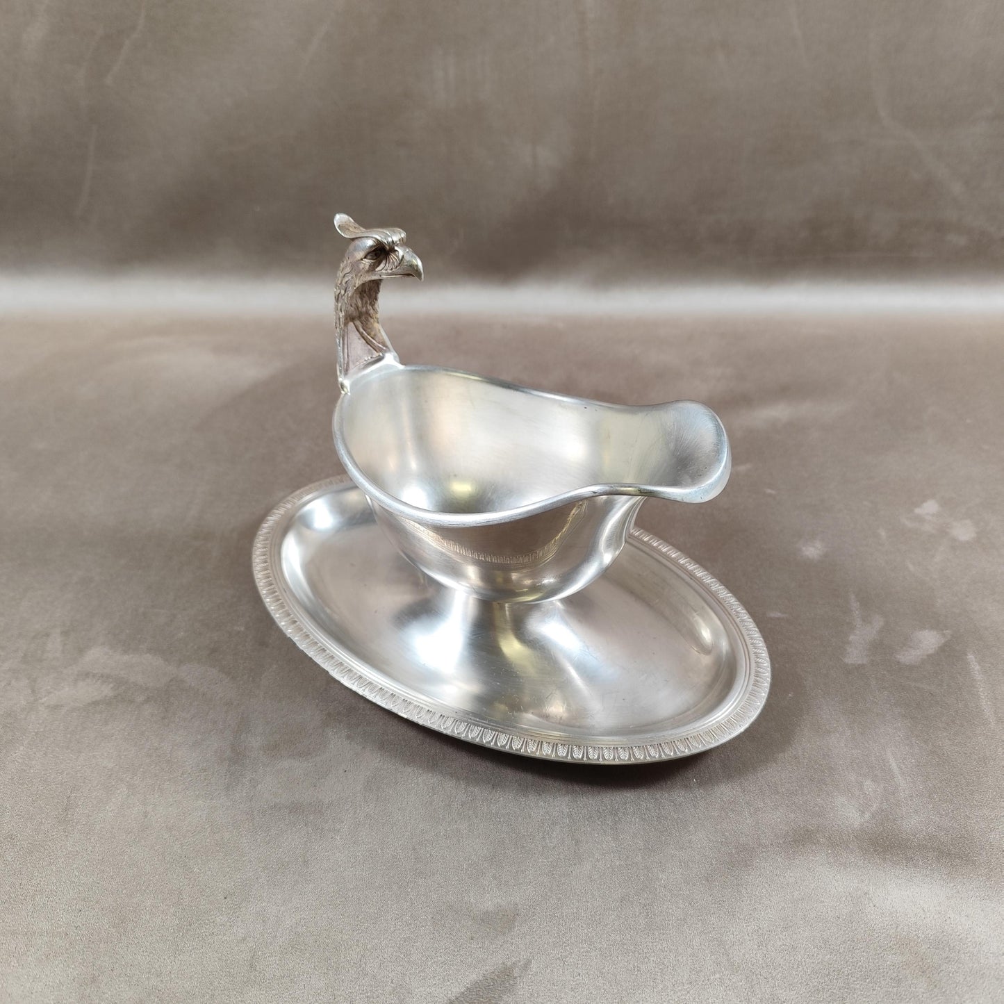 VERY RARE Saucière Christofle Aigle modèle Malmaison style Empire en Métal Argenté Made in France Vintage 1900