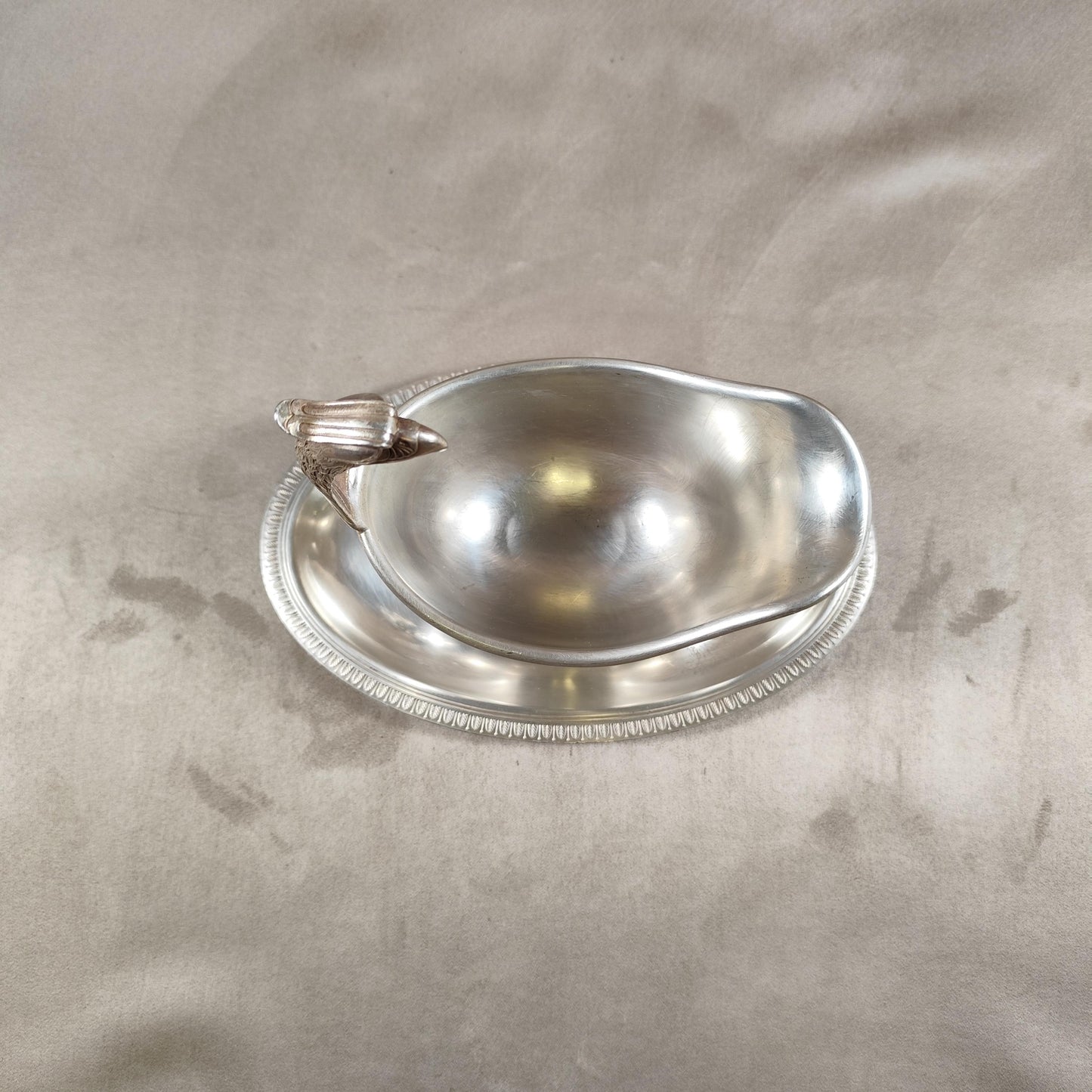 VERY RARE Saucière Christofle Aigle modèle Malmaison style Empire en Métal Argenté Made in France Vintage 1900