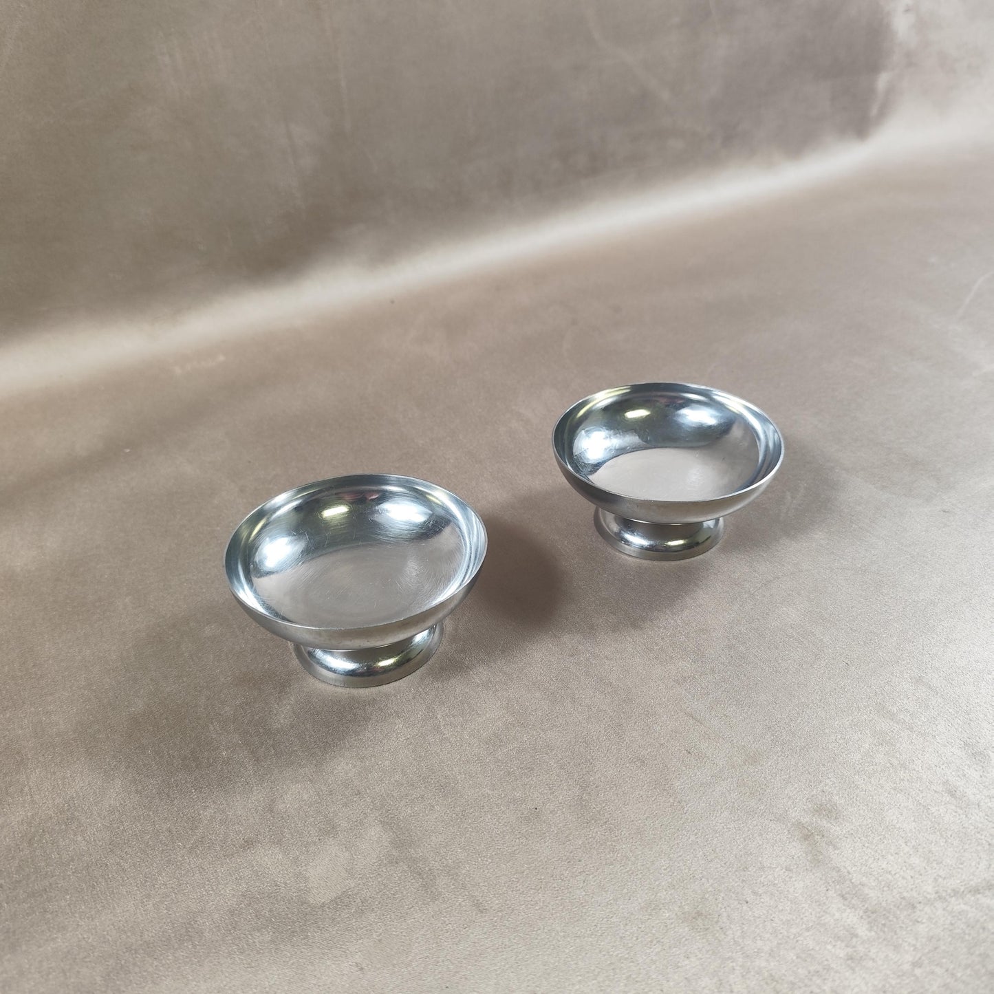 Ensemble de 2 coupes à glace en Inox Made in France Vintage 1980