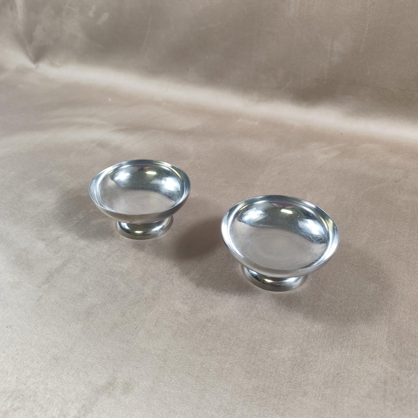 Ensemble de 2 coupes à glace en Inox Made in France Vintage 1980