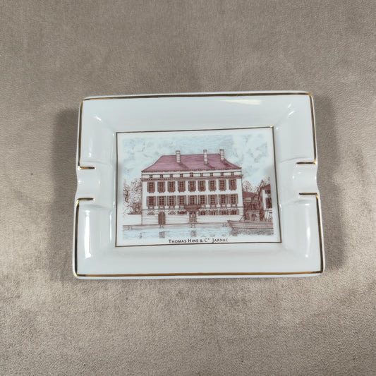 Cendrier Publicitaire Cognac Thomas Hine & Cie Jarnac par Artoria Limoges Made in France Vintage 1970