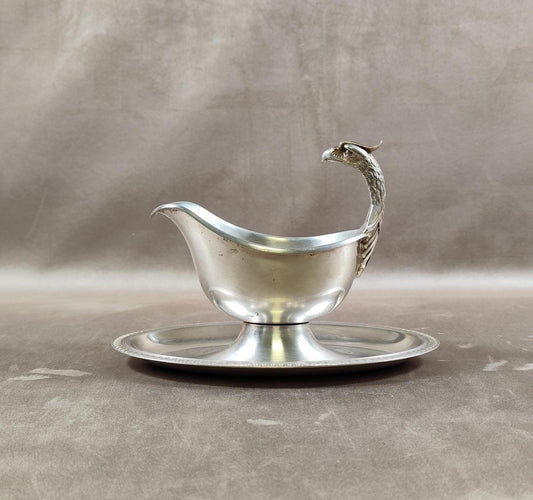 VERY RARE Saucière Christofle Aigle modèle Malmaison style Empire en Métal Argenté Made in France Vintage 1900