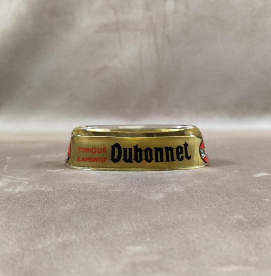 Cendrier Publicitaire Dubonnet et champagne Morlant en Verre Made in France Vintage 1980
