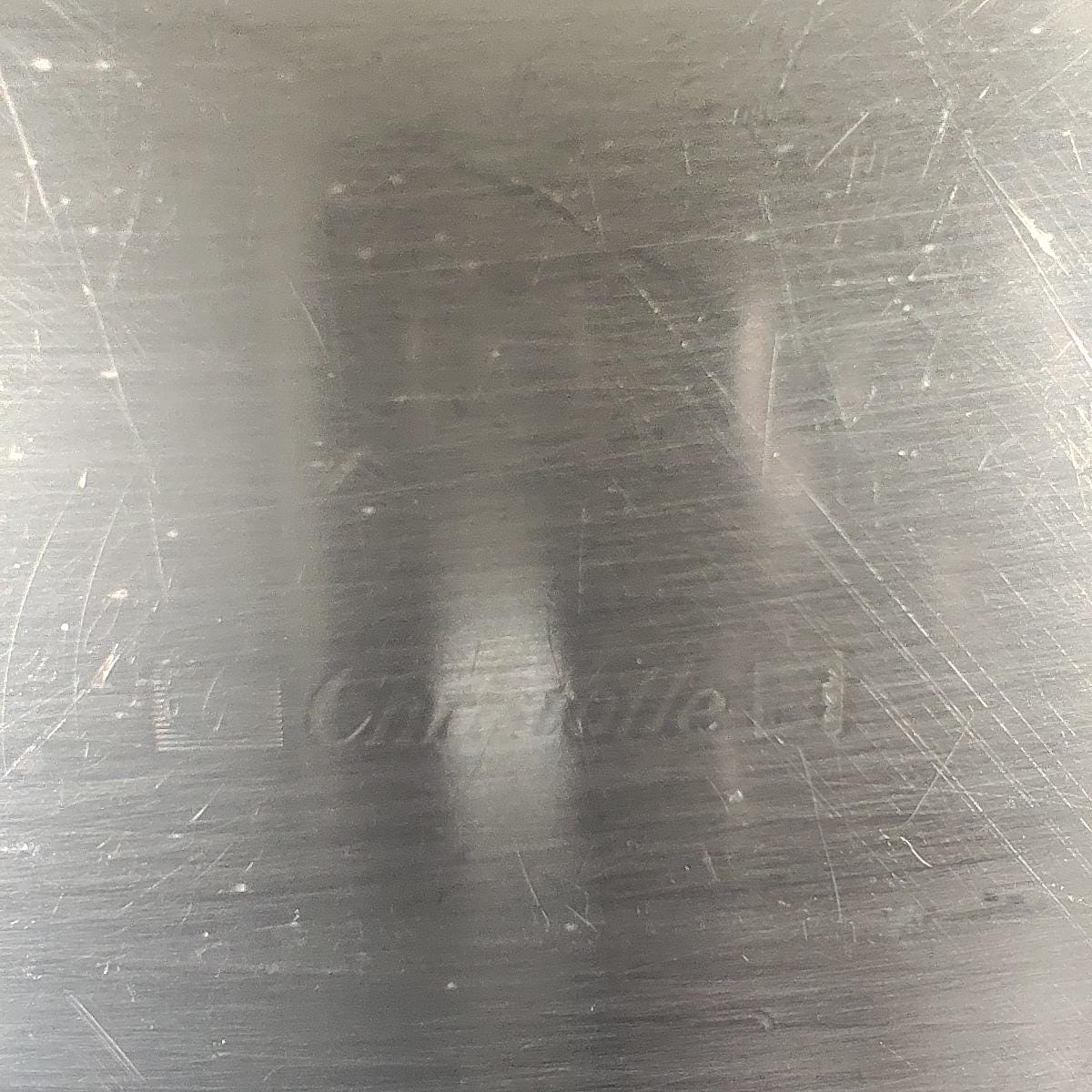 Plat Christofle ligne Malmaison en métal argenté avec poinçon d'orfèvre Made in France Vintage 1900