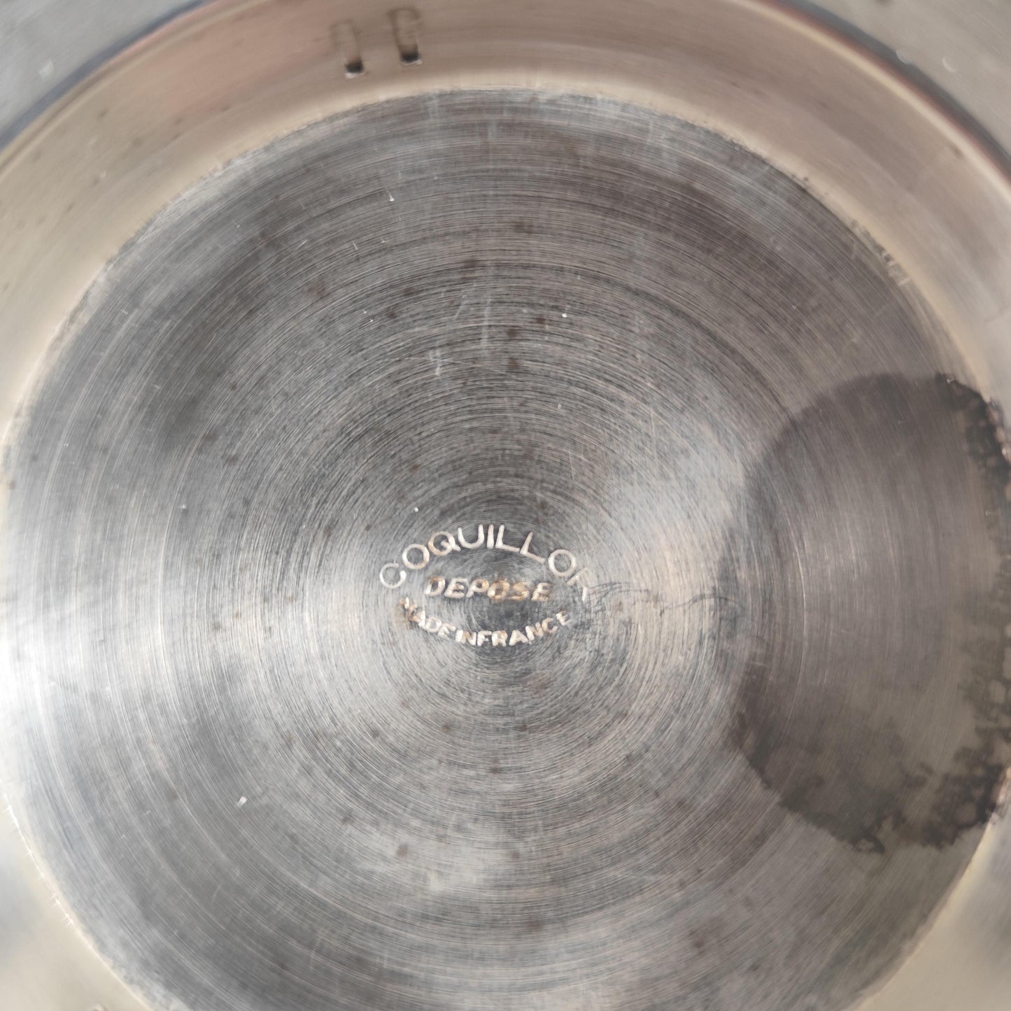 VERY RARE Moule à beurre Coquillor en métal argenté Poinçon d'Orfèvre Made in France Vintage 1950